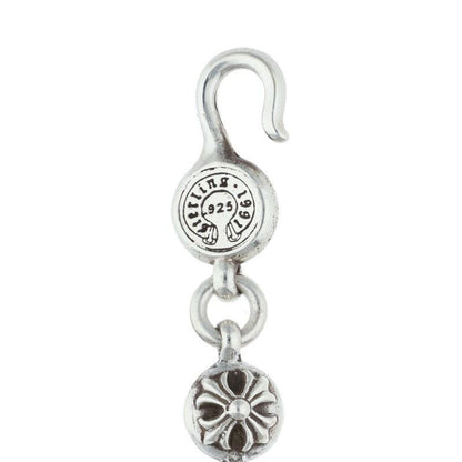 Chrome Hearts No2 Ball 2 Cross Silver Bracelet