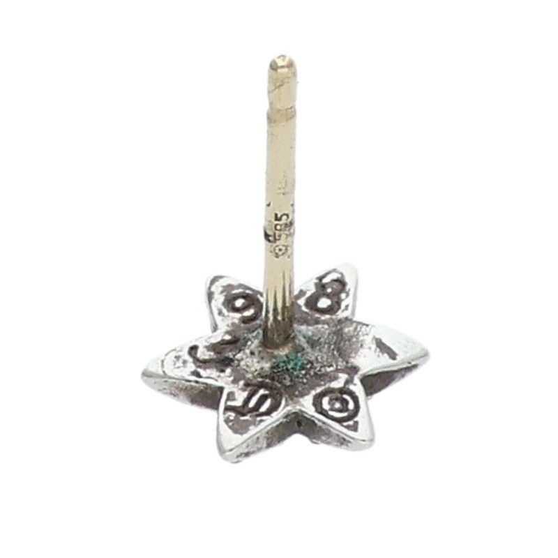 Chrome Hearts CO Star Stud Silver Earrings