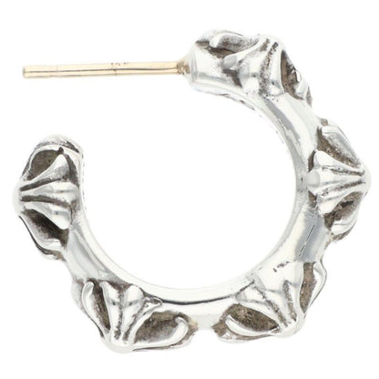 Chrome Hearts Hoop Cross Sml Band Silver Earrings