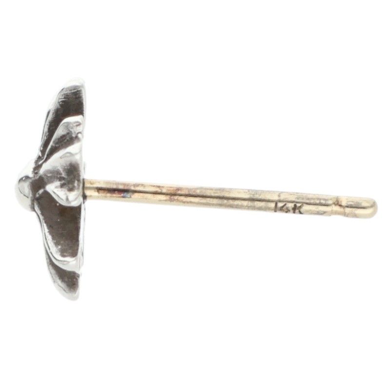 Chrome Hearts No2 CH Pls CH Plus Stud Silver Earrings