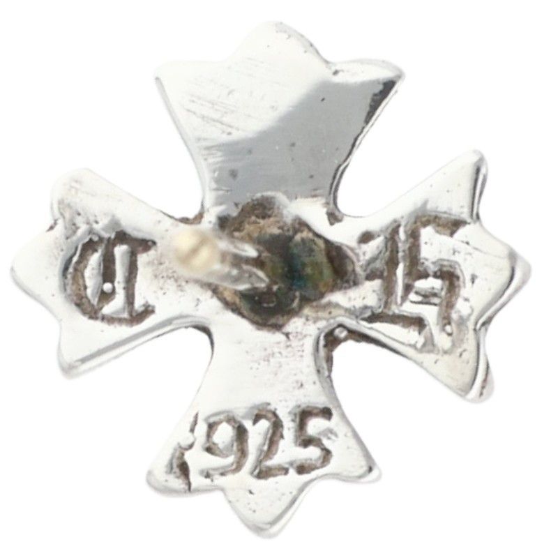 Chrome Hearts No2 CH Pls CH Plus Stud Silver Earrings