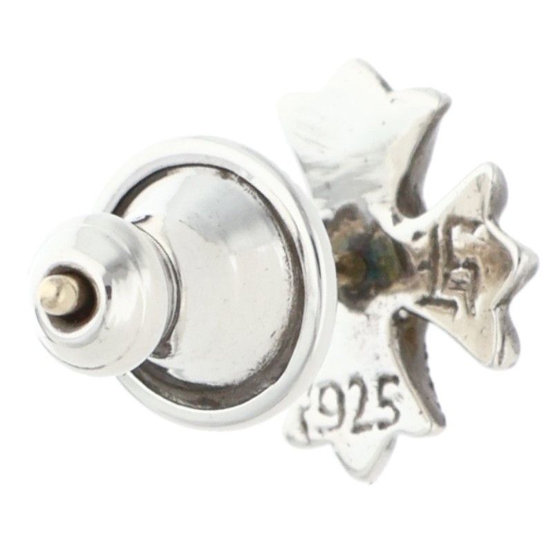 Chrome Hearts No2 CH Pls CH Plus Stud Silver Earrings