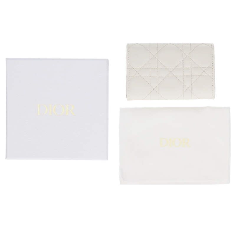 Dior My Glycine Cannage Lambskin Wallet