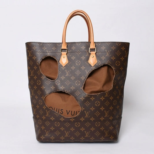 Louis Vuitton with Holes Tote Bag Comme Des Garcons Rei Kawakubo Gold