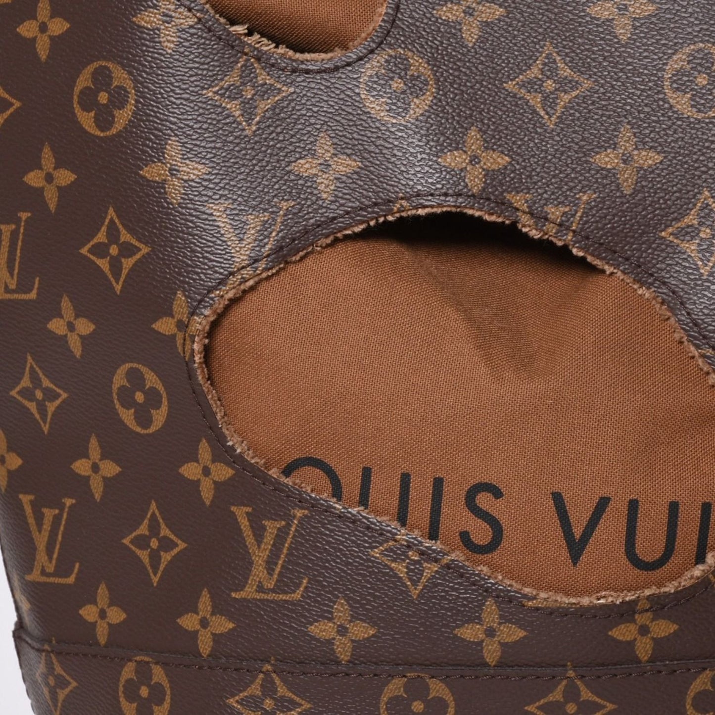 Louis Vuitton with Holes Tote Bag Comme Des Garcons Rei Kawakubo Gold — view 7