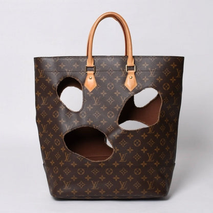 Louis Vuitton with Holes Tote Bag Comme Des Garcons Rei Kawakubo Gold — view 3