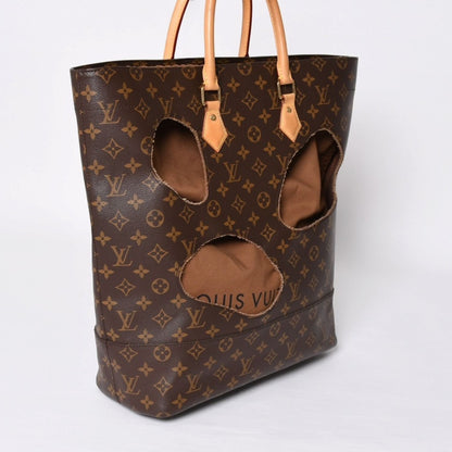 Louis Vuitton with Holes Tote Bag Comme Des Garcons Rei Kawakubo Gold — view 5