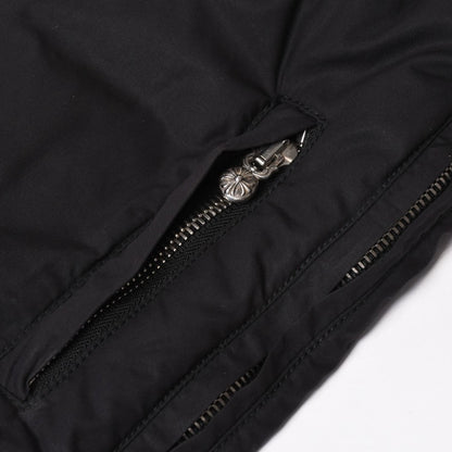 Chrome Hearts Down Vest SM Dagger Zip Cross Ball Horseshoe Black 925 Sterling — view 7