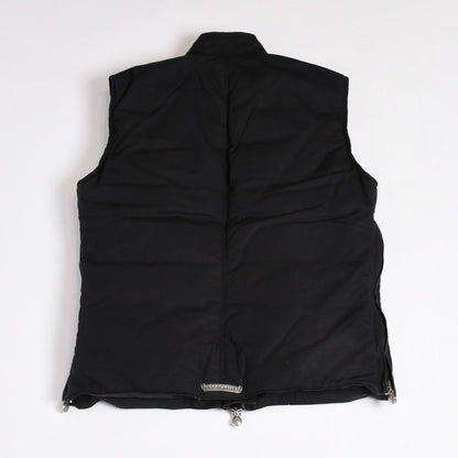 Chrome Hearts Down Vest SM Dagger Zip Cross Ball Horseshoe Black 925 Sterling — view 2