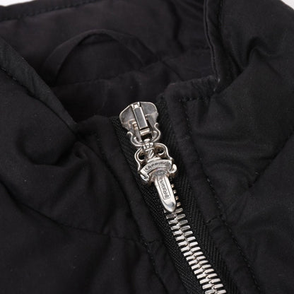 Chrome Hearts Down Vest SM Dagger Zip Cross Ball Horseshoe Black 925 Sterling — view 5