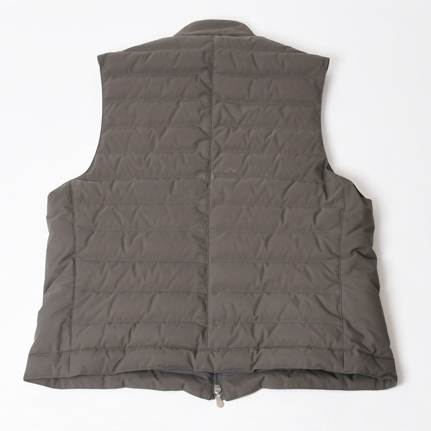 Brunello Cucinelli Quilted Down Vest Gray — view 2