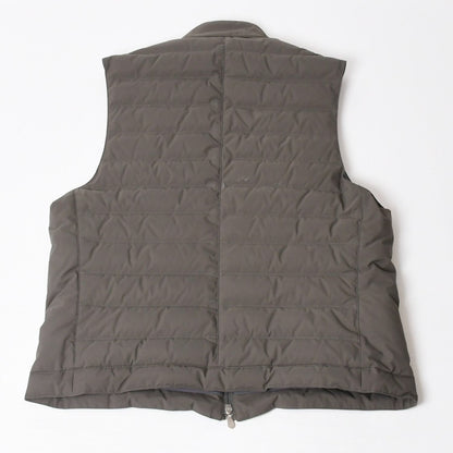 Brunello Cucinelli Quilted Down Vest Gray — view 2