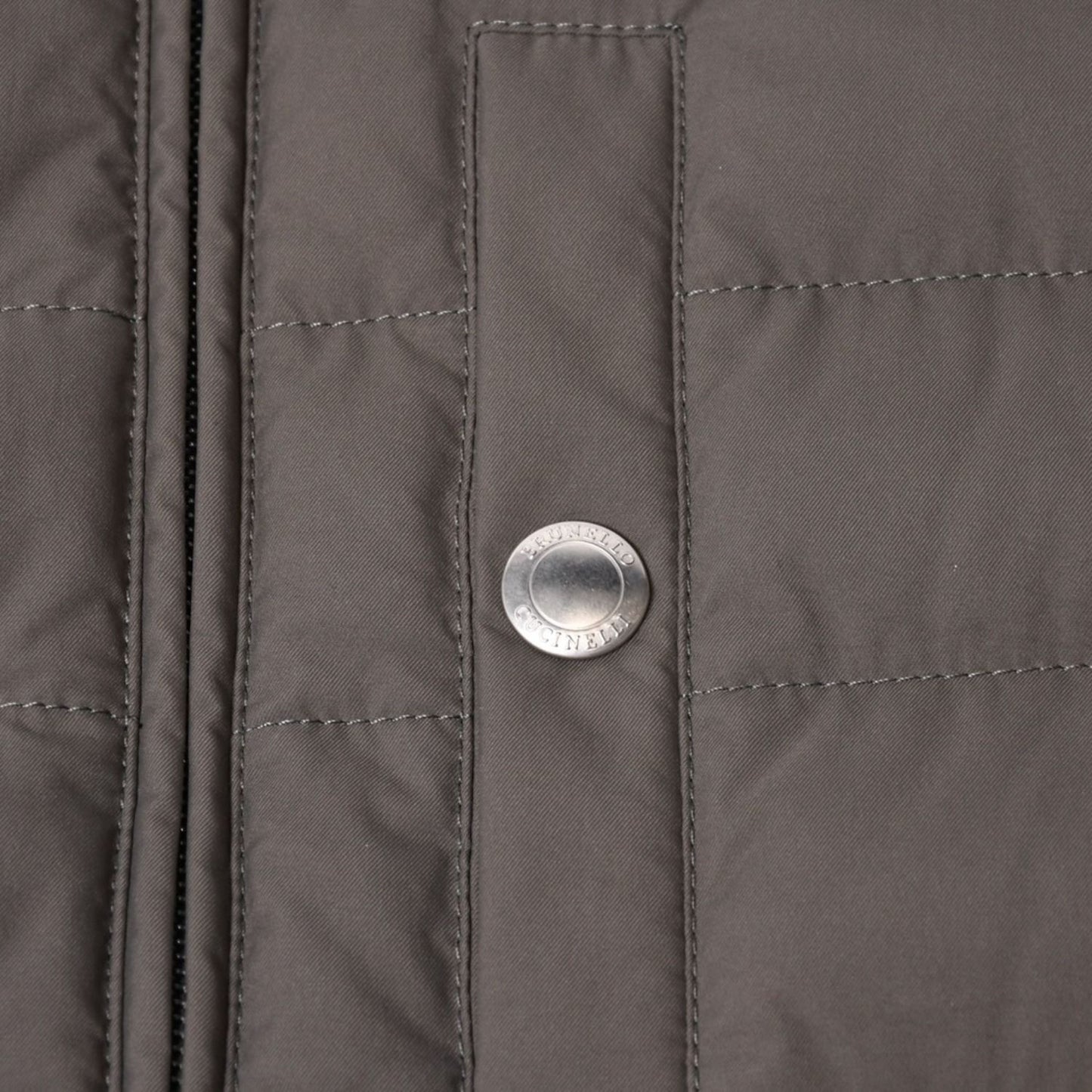 Brunello Cucinelli Quilted Down Vest Gray — view 6