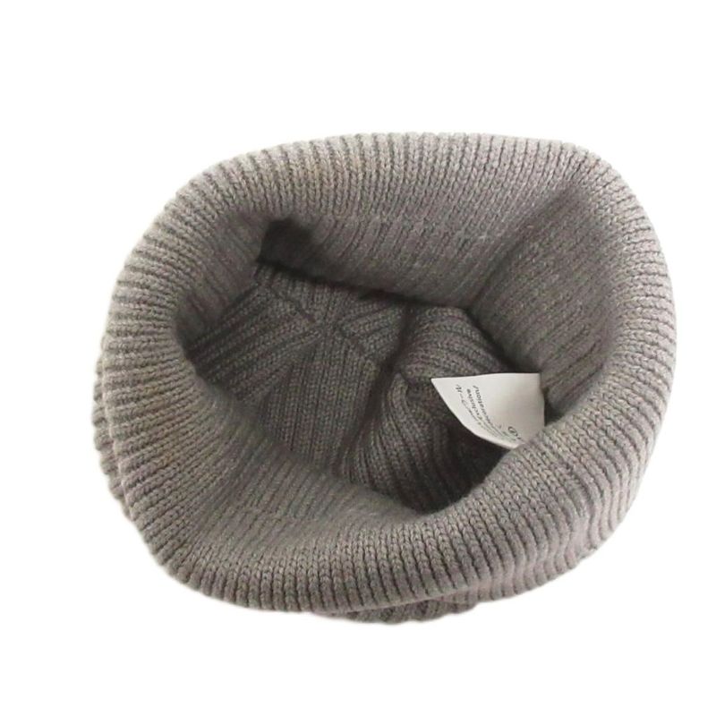Loewe Knit Hat Ribbed Vinnie Logo Embroidery Wool Gray Sweater