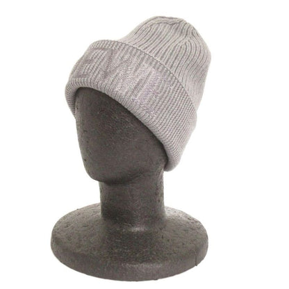Loewe Knit Hat Ribbed Vinnie Logo Embroidery Wool Gray Sweater