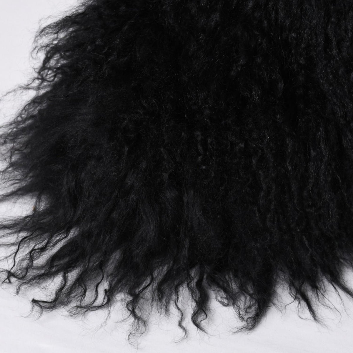 Saint Laurent Fur Boots Black Furry Mongolian Lamb Ankle — view 6