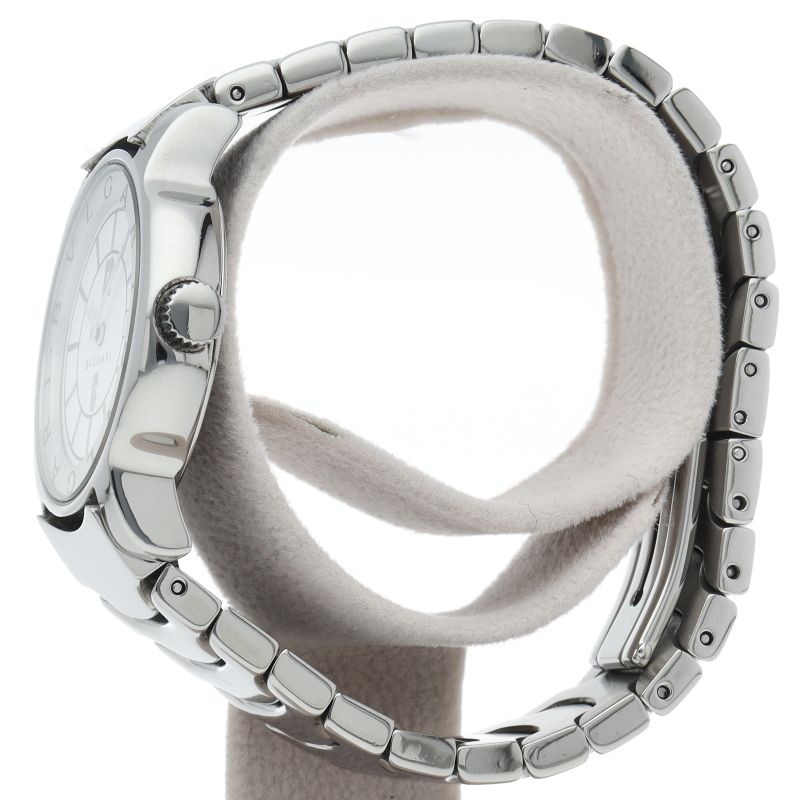 Bvlgari Solo Tempo Watch SS White Polished