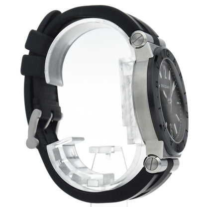 Bvlgari Bulgari Diagono Ceramic Auto Depth Box SS Cera Belt