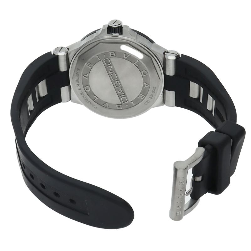 Bvlgari Bulgari Diagono Ceramic Auto Depth Box SS Cera Belt