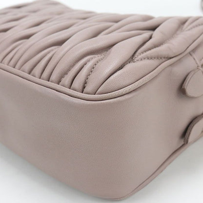 Miu Miu Miu Matelasse Shoulder Bag Leather
