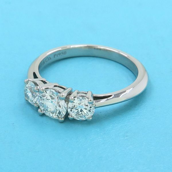 Tiffany & Co Three Stone Diamond Ring