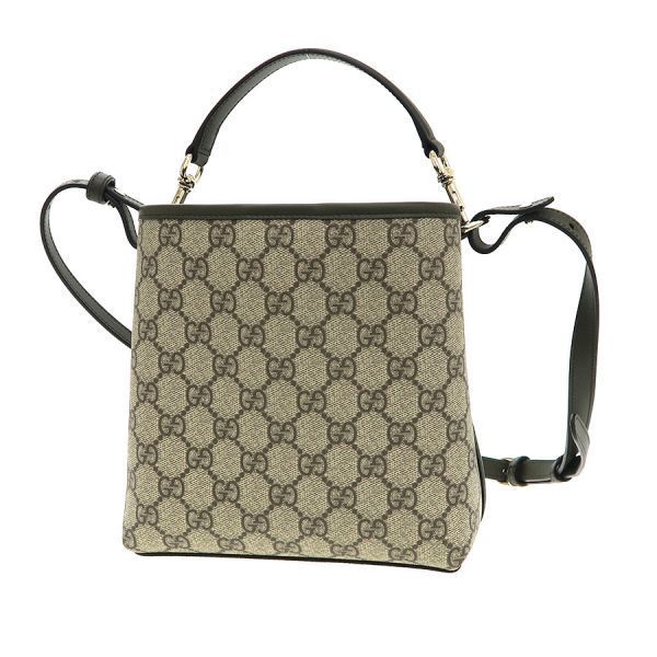 Gucci GG Emblem Small Bucket Messenger Bag