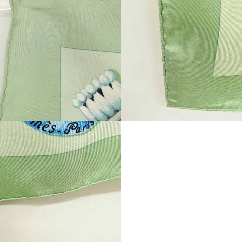 Hermes Plaza de Toros Bullring Carre 90 Large Scarf Green