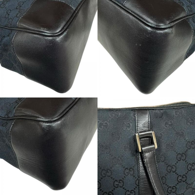 Gucci GG Canvas Shoulder Bag Black