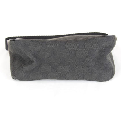 Gucci Pouch Mini Handbag GG Canvas Black High Simple