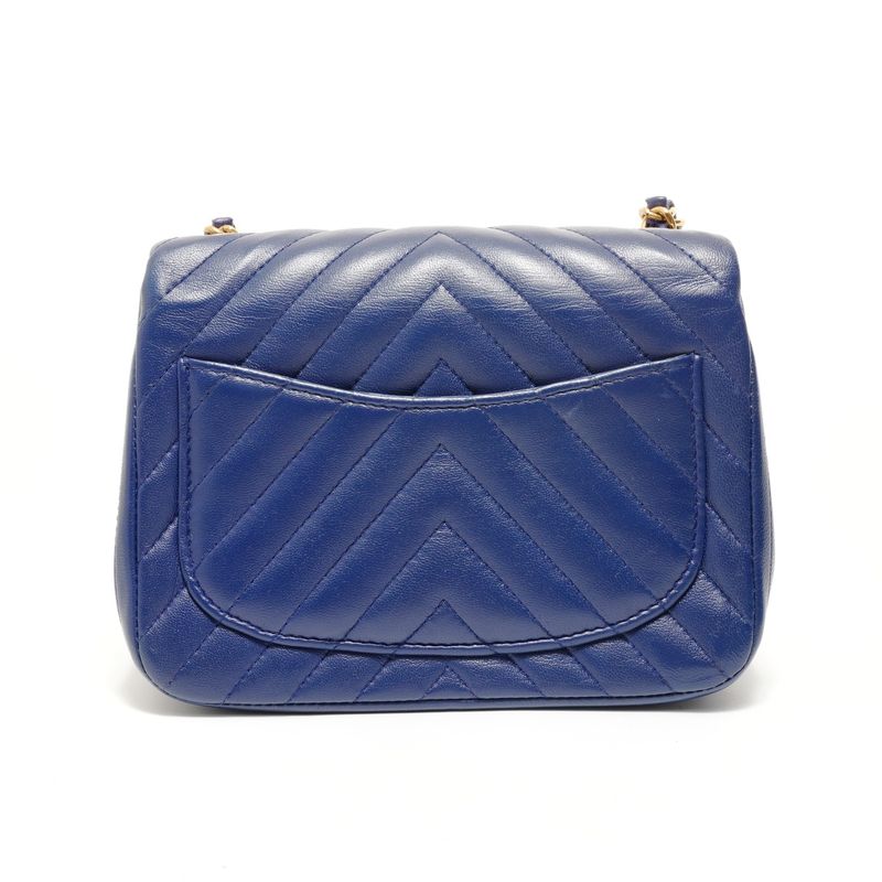 Chanel Shoulder Bag Chez Blanc Lambskin