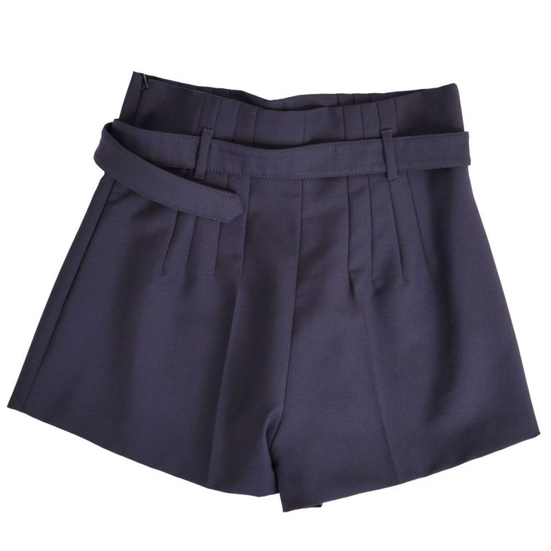 Prada Pants Shorts Wool Mohair Bow