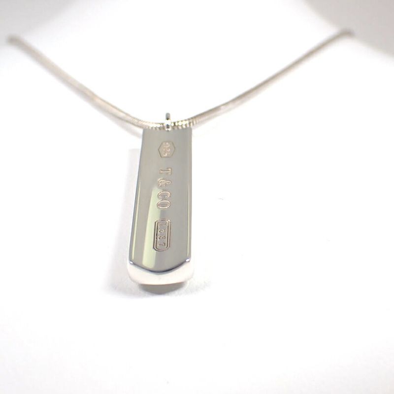 Tiffany & Co 925 Bar Pendant Necklace