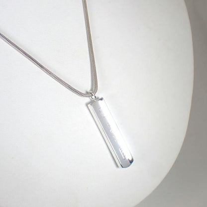 Tiffany & Co 925 Bar Pendant Necklace
