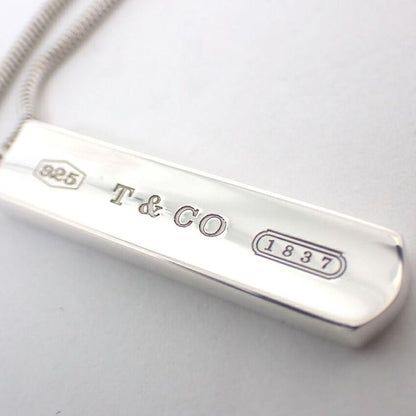 Tiffany & Co 925 Bar Pendant Necklace