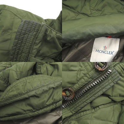 Moncler Altier Giubbotto Plaid 1 Down Feather Khaki Red Jacket