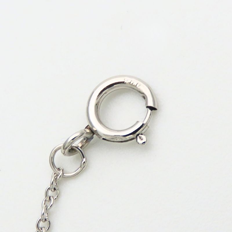 Tiffany & Co Necklace Solitaire Diamond Platinum Simple