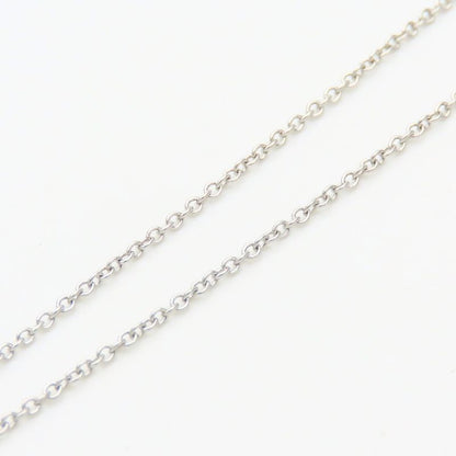 Tiffany & Co Necklace Solitaire Diamond Platinum Simple
