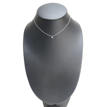 Tiffany & Co Necklace Solitaire Diamond Platinum Simple