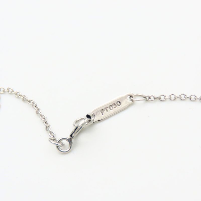Tiffany & Co Necklace Solitaire Diamond Platinum Simple