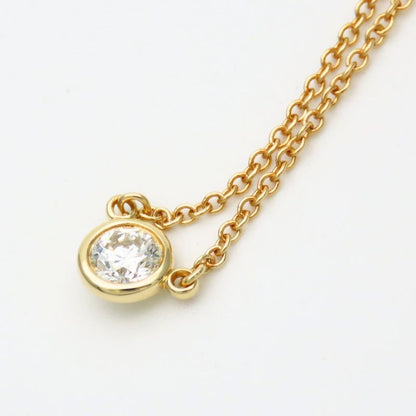 Tiffany & Co Necklace by the Yard Elsa Peretti 18k Yellow Gold Diamond Simple