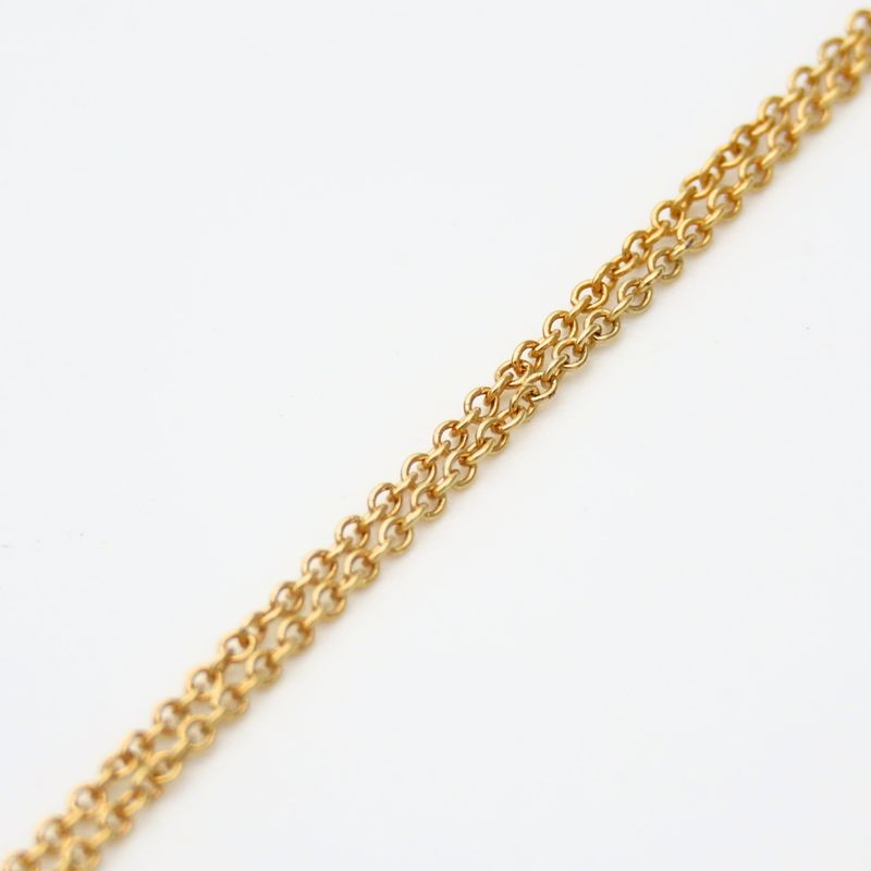 Tiffany & Co Necklace by the Yard Elsa Peretti 18k Yellow Gold Diamond Simple