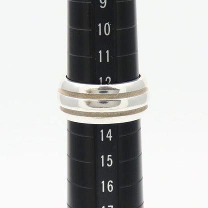 Tiffany & Co Ring Grouped Double Line Silver Standard