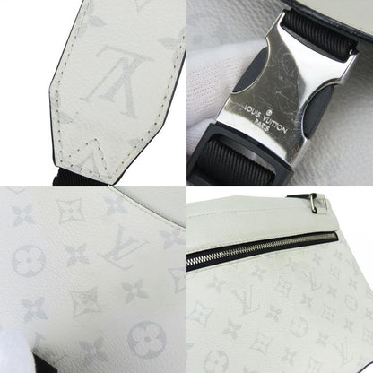 Louis Vuitton Shoulder Bag Flap Messenger Taiga Monogram Antarctica Gray