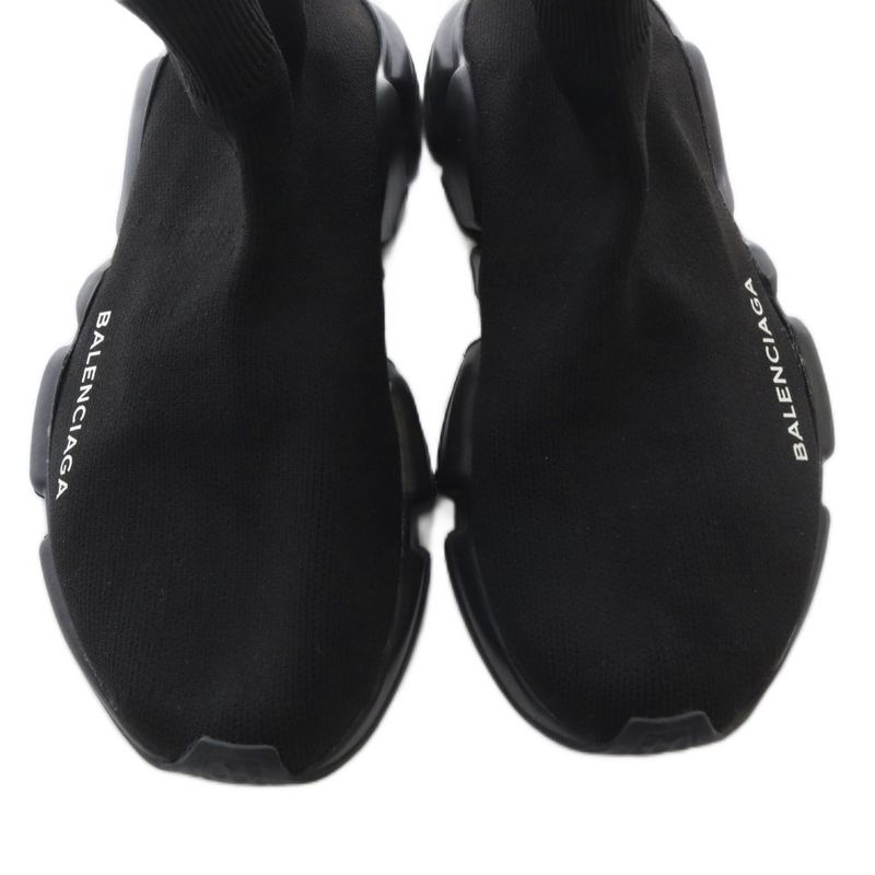 Balenciaga Speed Trainer Socks Sneakers Logo Black