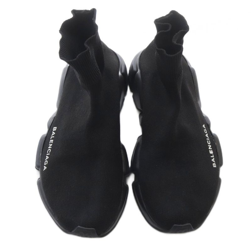 Balenciaga Speed Trainer Socks Sneakers Logo Black