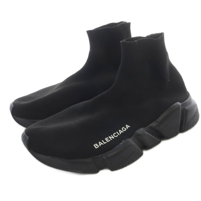 Balenciaga Speed Trainer Socks Sneakers Logo Black