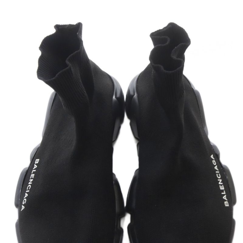 Balenciaga Speed Trainer Socks Sneakers Logo Black