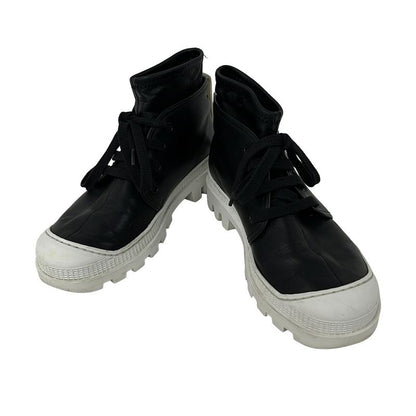 Loewe Short Boots 36 Black Combat Leather