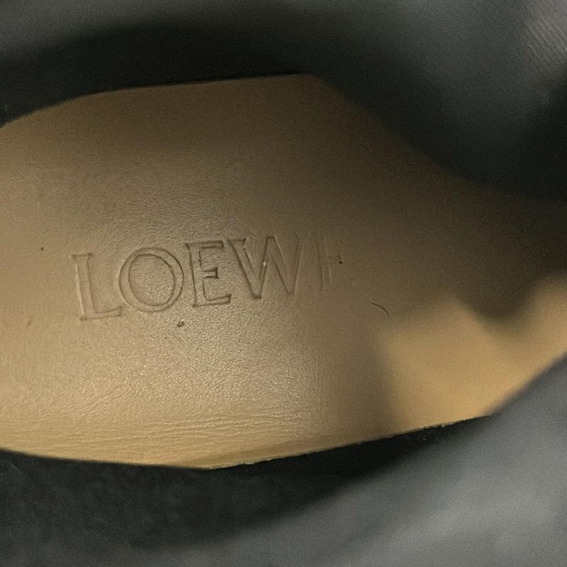 Loewe Short Boots 36 Black Combat Leather