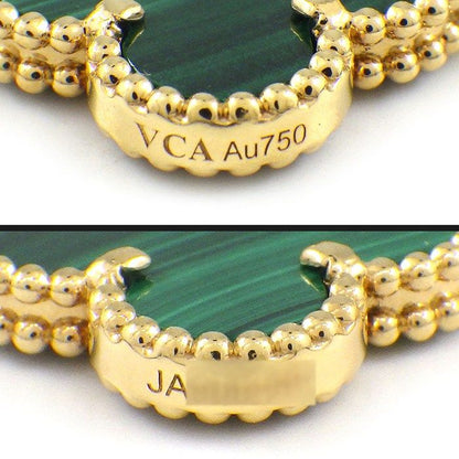 Van Cleef & Arpels Bracelet Vintage Alhambra 5 Motifs Malachite 18k Yellow Gold